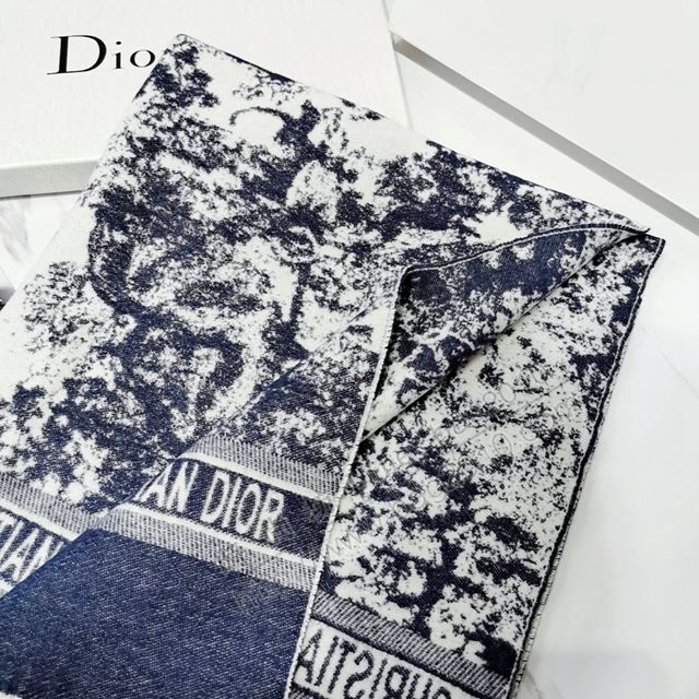 Dior圍巾 最新專櫃主打款 叢林系列羊絨圍巾 迪奧女羊絨披肩毯  llwj7062